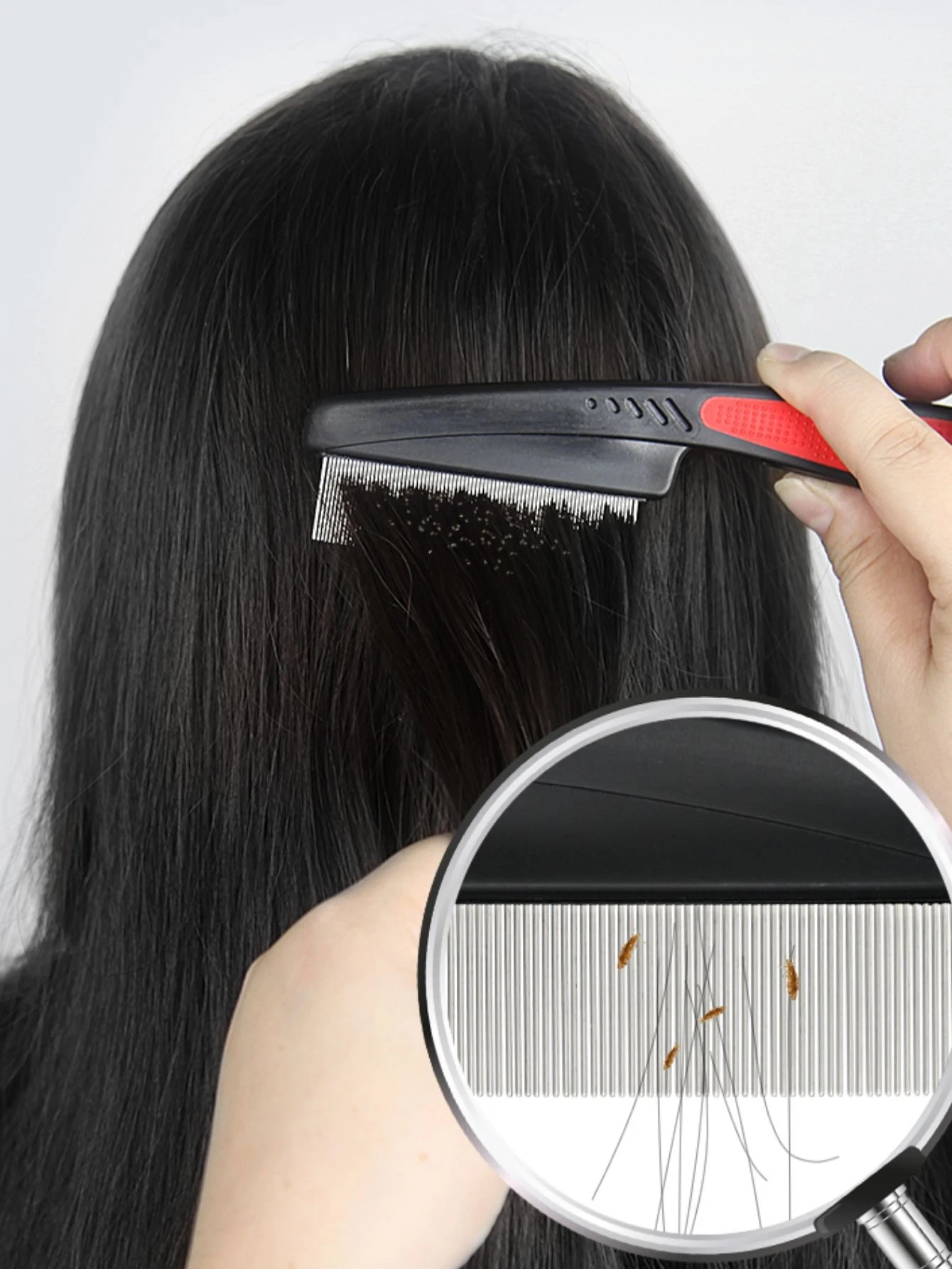 1pc Fine Tooth Lice Comb Dense Teeth Dandruff Comb For Removing Nits