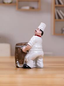 1入組廚師牙籤筒 - 白色 - 查看 4