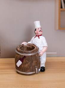 1入組廚師牙籤筒 - 白色 - 查看 3