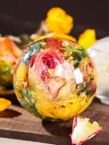 3 pièces Ensemble de moules en silicone et résine pour formes rondes, moules en silicone transparents sphériques 3D sans couture améliorés, grand moule en résine époxy pour la préservation des fleurs, le moulage de résine, le savon, les bougies et la décoration d'intérieur