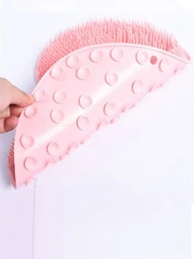 1pc Bath Exfoliating Pad Bathroom Washing Pad Shower Foot Scrubber Mat Shower Cleaning Tools - Pink - View 9