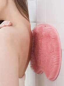 1pc Bath Exfoliating Pad Bathroom Washing Pad Shower Foot Scrubber Mat Shower Cleaning Tools - Pink - View 2