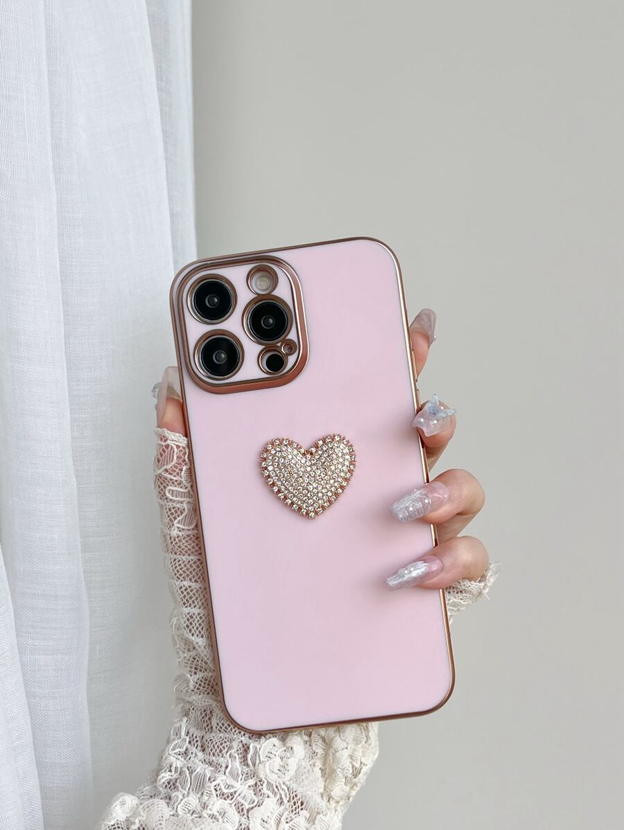 Trang trí trái tim Ốp lưng & bao da điện thoại - Hồng - Xem 1