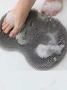 1pc Bath Exfoliating Pad Bathroom Washing Pad Shower Foot Scrubber Mat Shower Cleaning Tools - Pink - View 6