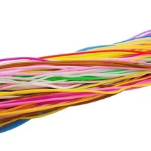 Plastic Lacing Strings, 200 Pieces DIY Handmade Craft Gimp Lacing Cord Weaving rope for Jewelry Making-20 Color with 10 PCS Snap Clips and 10PCS Key Chain Rings - Multicolor - View 4