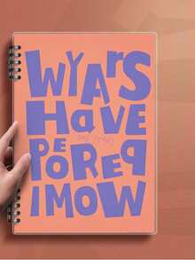 B5 Horizontal Ruled Loose-leaf Notebook With Detachable Spiral Binder, For Note Taking And Meetings - Red - View 1