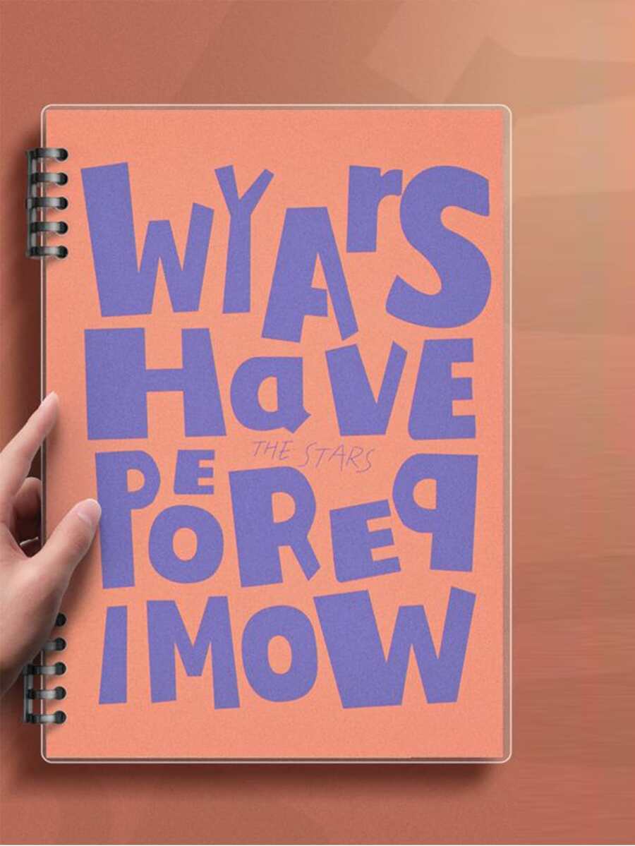 B5 Horizontal Ruled Loose-leaf Notebook With Detachable Spiral Binder, For Note Taking And Meetings - Red - View 1