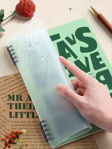 B5 Horizontal Ruled Loose-leaf Notebook With Detachable Spiral Binder, For Note Taking And Meetings - Red - View 2