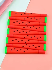 4入組西瓜設計中性筆 - 黑色 - 查看 6