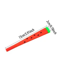 4入組西瓜設計中性筆 - 黑色 - 查看 4