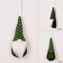 3pcs Christmas Decoration Hanging Ornaments Set, Green Knitted Wool Material, Christmas Tree Pendant,Christmas - Green - View 5