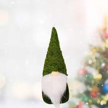 3pcs Christmas Decoration Hanging Ornaments Set, Green Knitted Wool Material, Christmas Tree Pendant,Christmas - Green - View 4