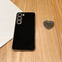 Funda para móvil con adorno de corazón - Negro - Ver 4