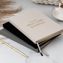 The Gratitude Journal : Record Five Minutes a day for More Affirmation & Reflection,Optimism,Positivity,Happiness,A Simple Undated Hardcover Five Minute Guide Daily - Beige - View 4