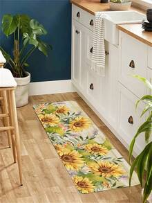 1 pieza con patrón de girasol casa de campo estilo cocina Alfombra de piso Set , anti fatiga cocinero Alfombra de pasillo - Multicolor - Ver 8