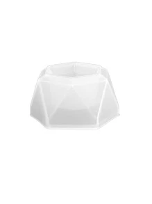 Multipurpose 3-In-1 Silicone Casting Mould Kit, Diamond Hexagon Container, Oval Storage Tray, Striped Tower Candle Vessel & Mini Succulent Planter With Lid, Compatible With Epoxy Resin, Gypsum, Cement And Clay, Handmade Desktop Ornament Mold - White - View 4