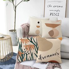 4pcs Modern Simple Nordic Abstract Geometric Cushion Covers Sofa Home Decorative Pillowcases (pillow Core Not Included) - Multicolor - View 2
