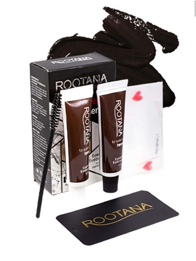 Kit Henna Para Cejas Natural Color Oscuro Semipermanente Gel (Permanente) V-38-N