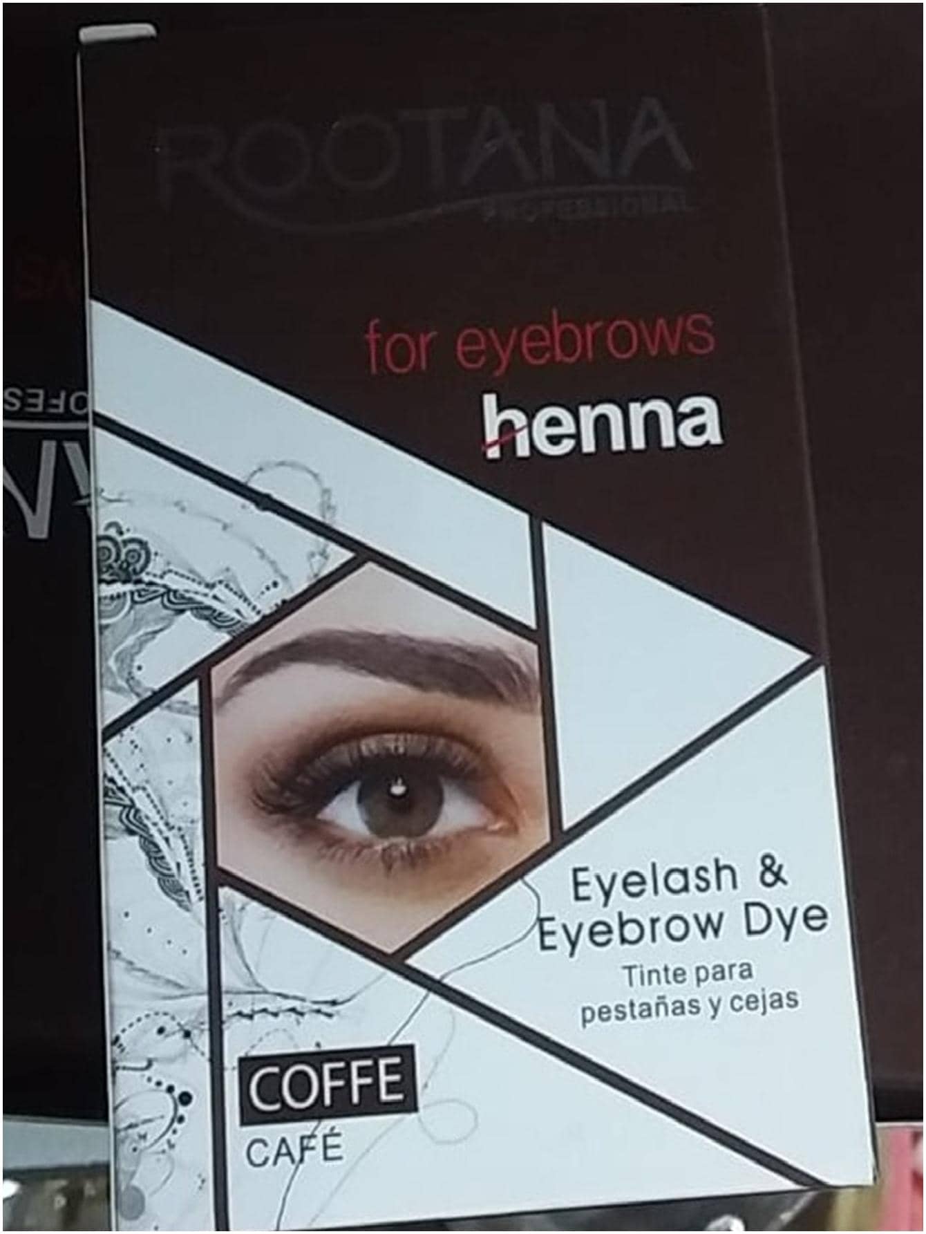 Kit Henna Para Cejas Natural Color Semipermanente Gel (Permanente) V-38 - Café - Ver 1