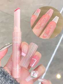 Gege Bear 1 支愛心保濕亮澤果凍唇膏筆 Y2k 化妝唇筆 - 玫瑰紅 - 查看 6