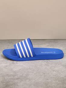Women's Casual All-Season Slip-On Slippers, Soft & Comfortable, Non-Slip, Waterproof, Suitable For Indoor, Outdoor, And Bathroom Use - Blue - View 2