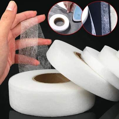 64 Meters White Double Sided Interlining Sewing Accessory Adhesive Tape Cloth Apparel Fusible Interlining DIY Accessories Patchwork