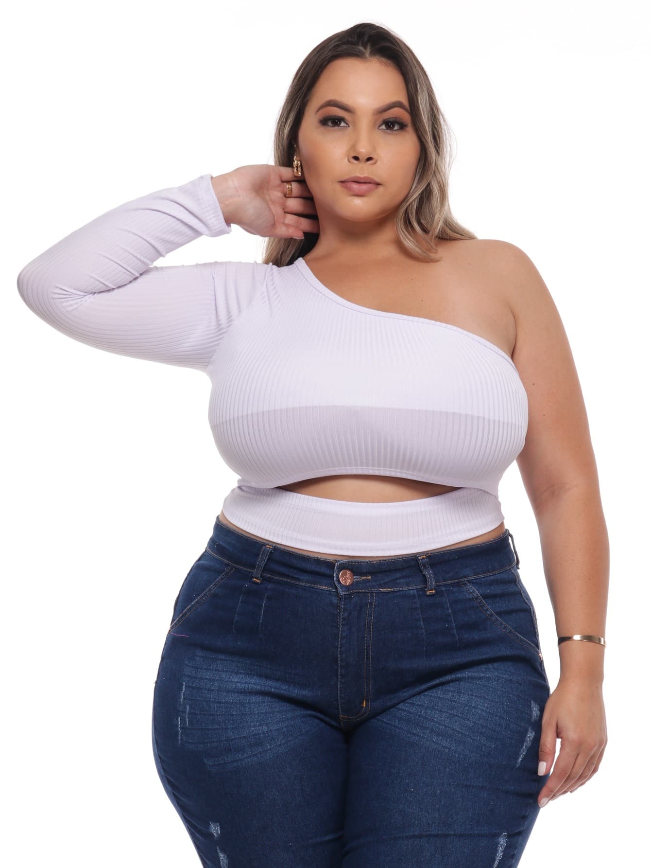 Plus Size Tank Tops & Camis - trắng - Xem 1