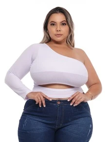 Plus Size Tank Tops & Camis - trắng - Xem 3