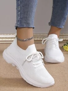 女士时尚波西米亚风格超轻高弹透气休闲运动鞋