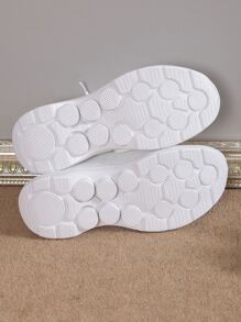 Chaussures de sport décontractées pour femmes, style bohémien, bout rond, laçage tricoté, haute élasticité, respirables et antidérapantes
