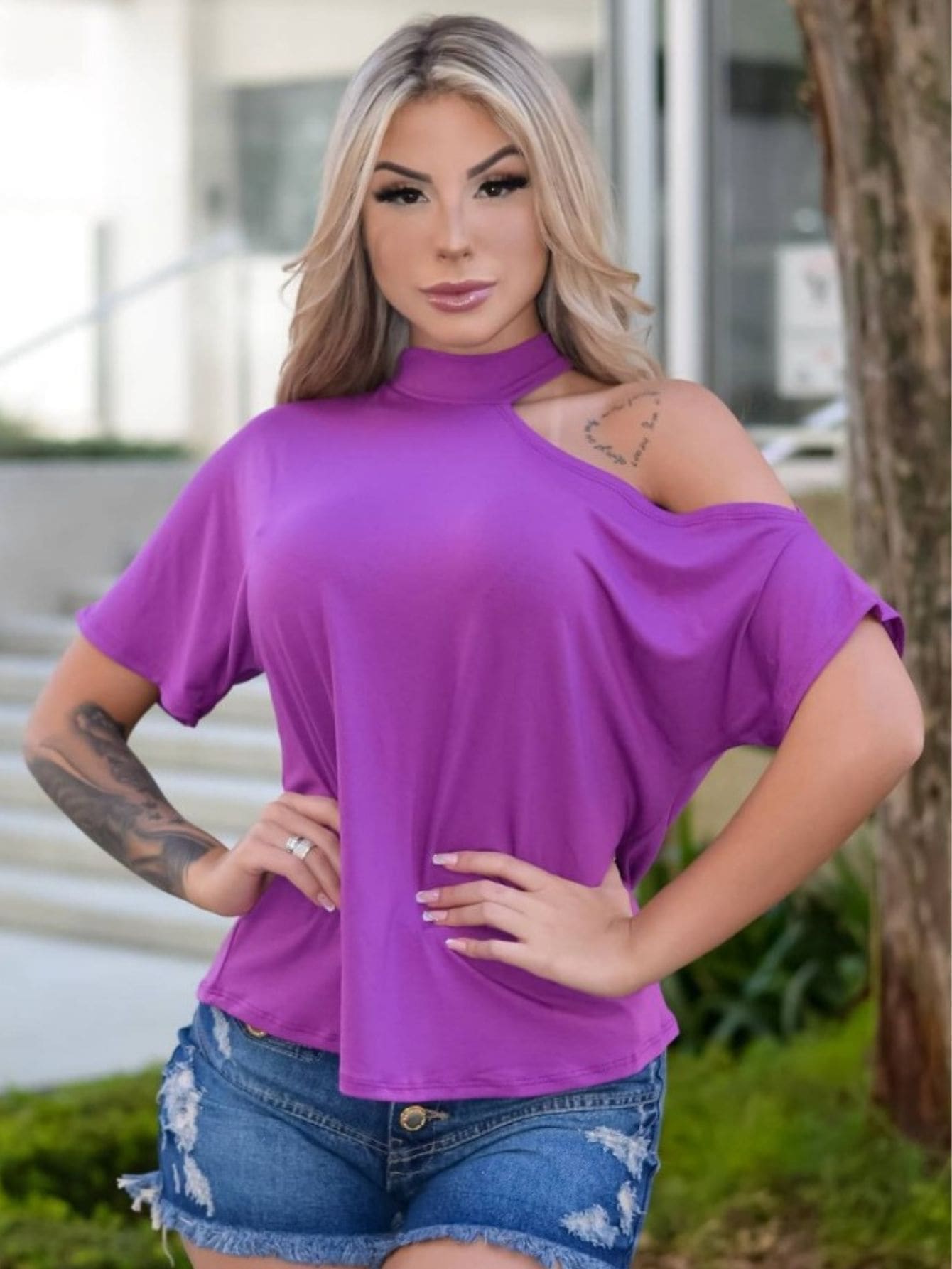 Women Blouses - Màu Hoa hồng đỏ - Xem 1