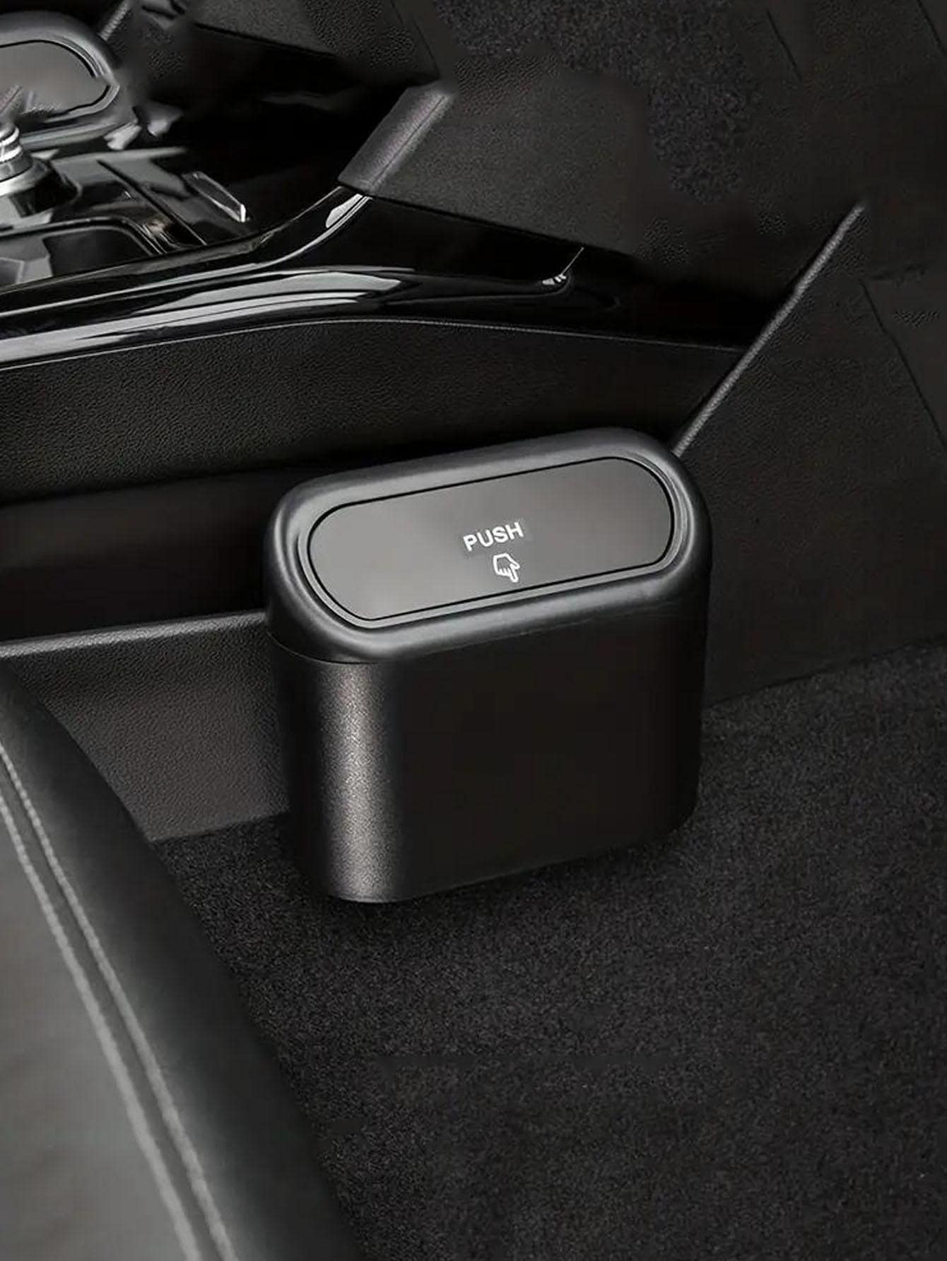 Car Garbage Bin Abs Flip Lid Side Door Hanging Organizer Mini Car