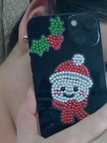 1套兒童亞克力貼紙畫DIY材料禮物，包括創新風格水晶鑽石畫和有創意的益智玩具，適合聖誕節 - 彩色 - 查看 2