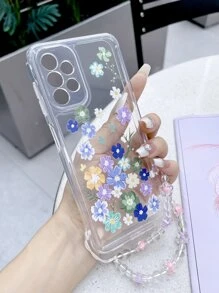 熱塑性聚氨酯彩色繪畫保護手機外殼帶手繩