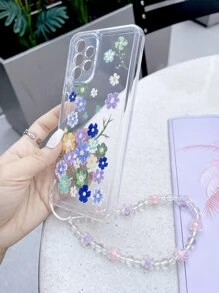 熱塑性聚氨酯彩色繪畫保護手機外殼帶手繩