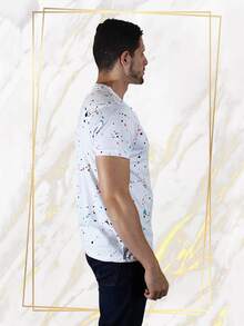 Playera Moteada de Colores - Blanco - Ver 3