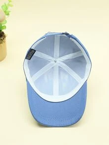 1pc Unisex Kids' Baseball Cap For Outdoors, Sun Protection, Fashionable And Personalized Sun Hat For Cycling - Blue - View 6