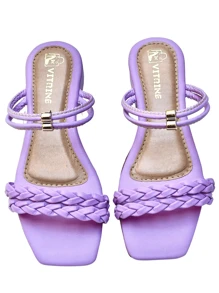 Women Flat Sandals - 銅色 - 查看 6