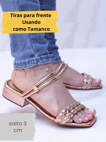 Women Flat Sandals - 銅色 - 查看 2