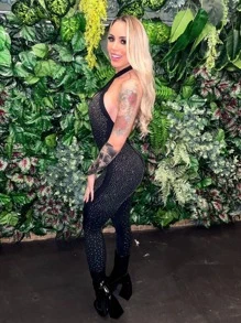 Women Bodysuits - màu đen - Xem 2