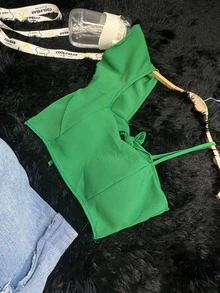 Women Tank Tops & Camis - 綠色 - 查看 3