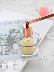 1pc Aromatherapy Candle Accessory Set Including Candle Wicks, Wick Trimmer, Wick Dipper, And Lighter - Rose Gold - View 3