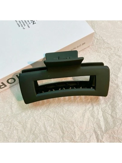 1 pieza Mujer Negro Cuadrado Acrílico Pinza Para El Cabello Y Pinza Para El Cabello Accesorios Para El Cabello Para Uso Diario