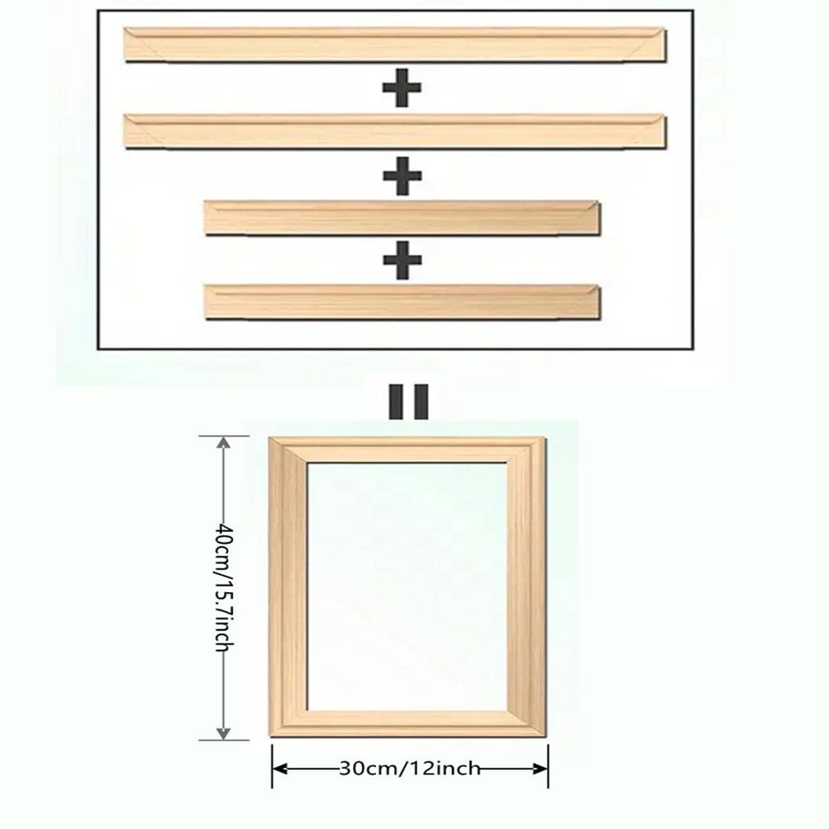 A Set Of Simple Wooden Frames For Diamond Painting, Stretched Canvas