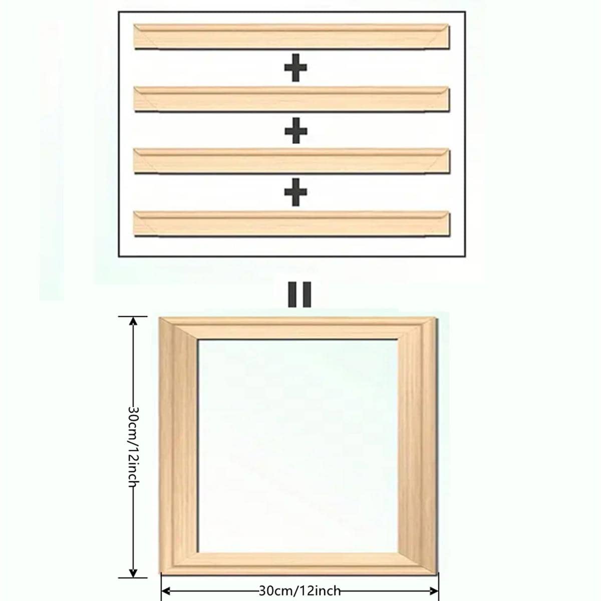 A Set Of Simple Wooden Frames For Diamond Painting, Stretched Canvas