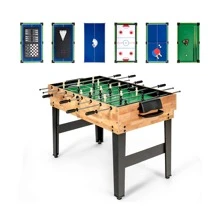 Costway 10-in-1 Combo Game Table Set, Multi Game Table for Home, Game Room - Black - View 2