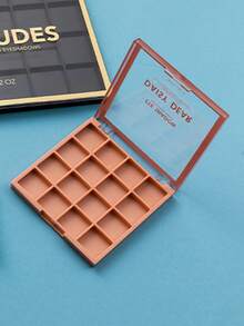 1 pieza vacío cuadrado Paleta de sombra de ojos con espejo para DIY de colores Sombra de ojo - Rosa - Ver 2