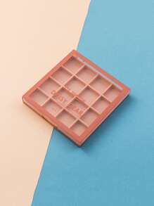 1 pieza vacío cuadrado Paleta de sombra de ojos con espejo para DIY de colores Sombra de ojo - Rosa - Ver 1