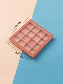 1 pieza vacío cuadrado Paleta de sombra de ojos con espejo para DIY de colores Sombra de ojo - Rosa - Ver 3