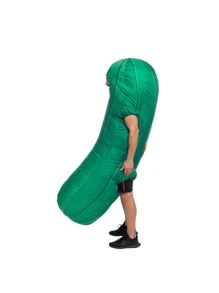 JOYIN Pickle Inflatable Costume For Adult, Full-Body Air Blow Up Costumes, Funny Pickle Costumes For Halloween Costume Parties - 綠色 - 查看 2